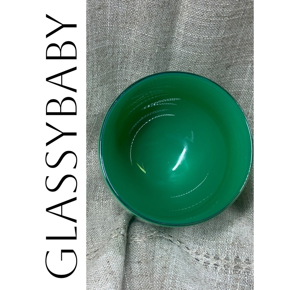 Glassybaby "Strength" Green Hand Blown Glass Candle Holder / Votive - Picture 5 of 9